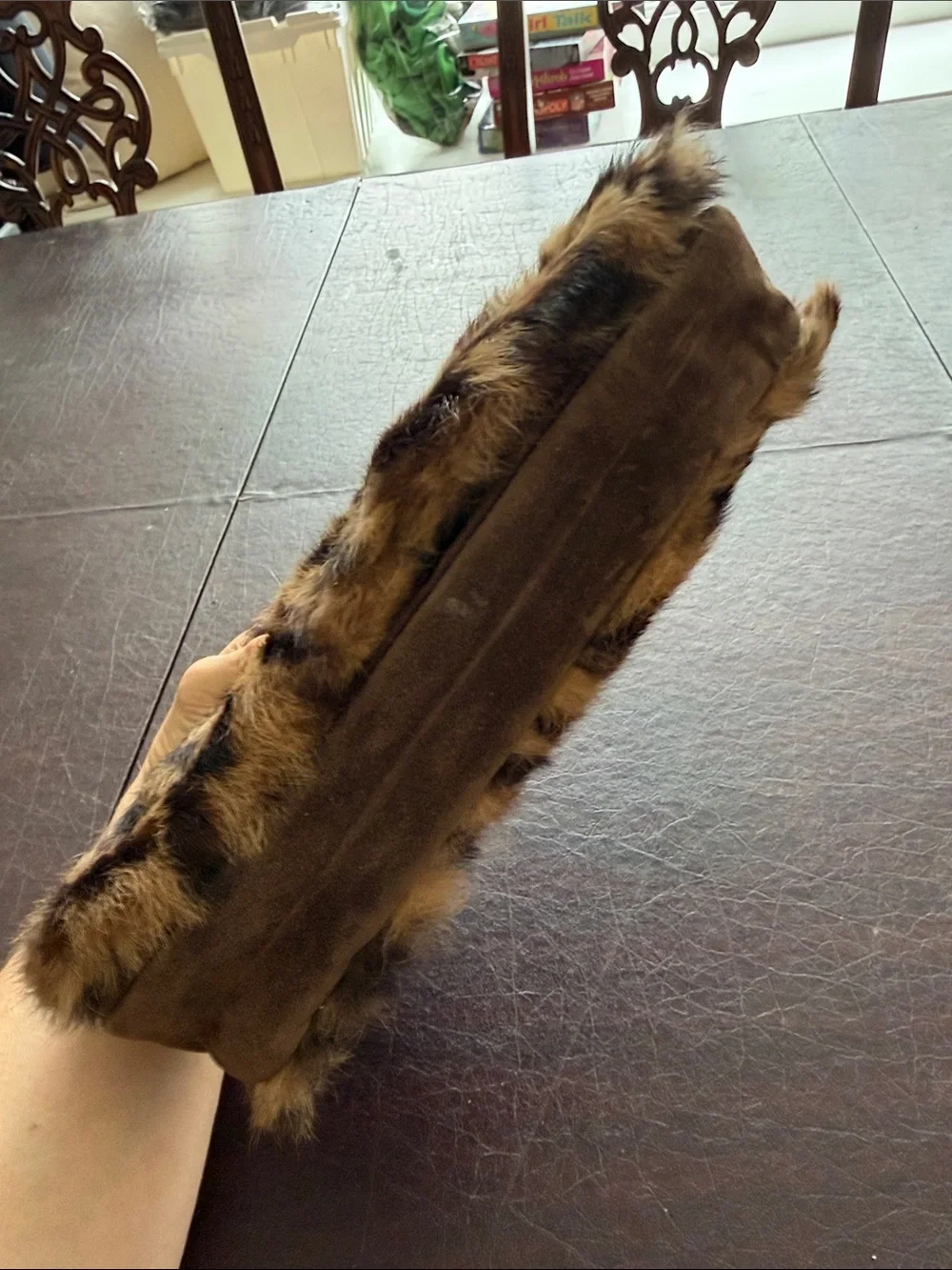 Eric Javits Leopard Print Faux Fur Clutch in Brown and Black NWOT